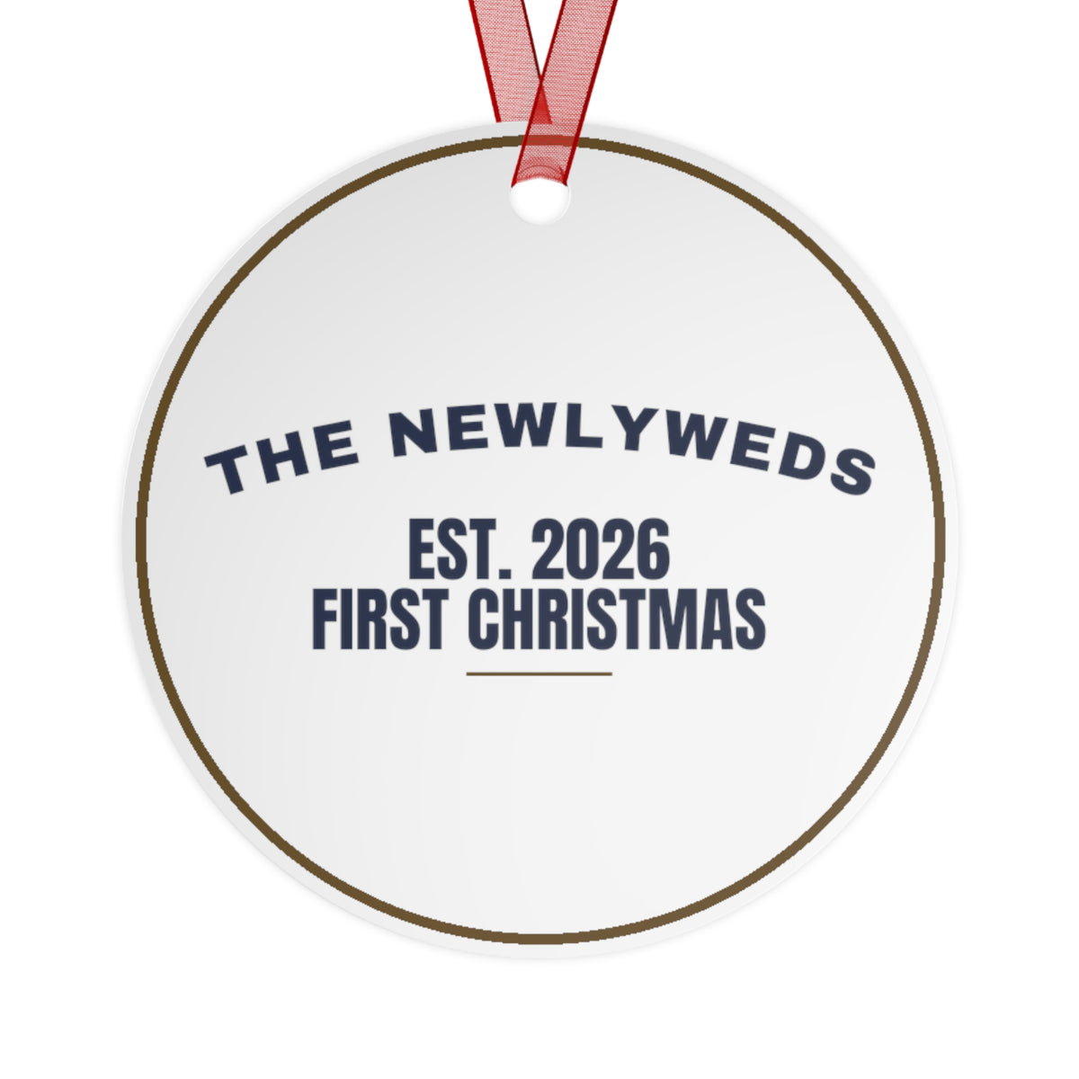 Christmas Ornament The Newlyweds Est 2026 First Christmas