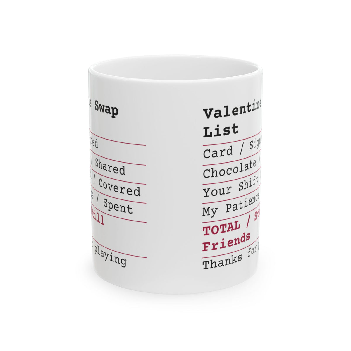 Funny Office Valentine Swap Coffee Mug For Coworkers