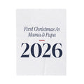 Christmas Throw Blanket First Christmas As Mama And Papa 2026