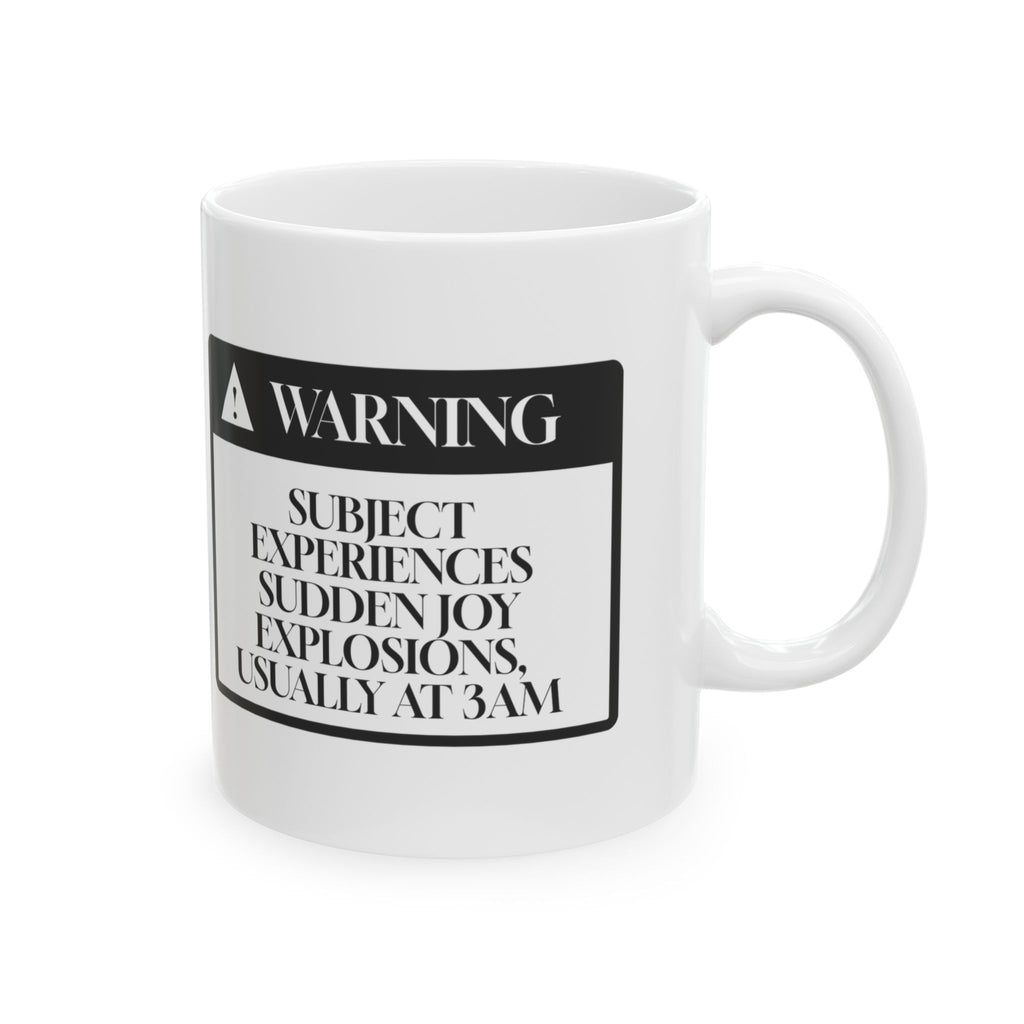 Funny Dog Zoomies Coffee Mug Warning Label For Dog Owners
