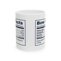 Funny Christmas Wrapping Coffee Mug Bow Nutrition Facts Label