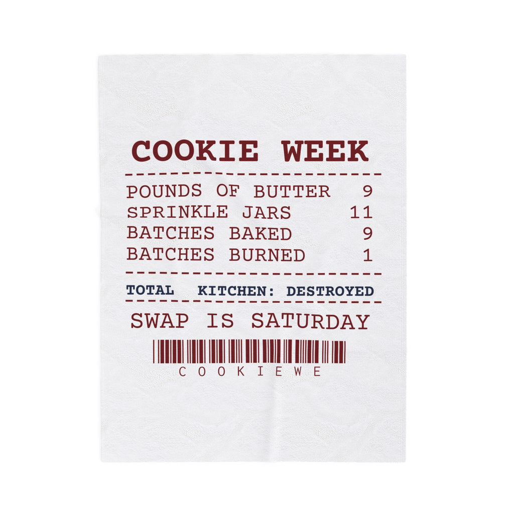 Funny Christmas Baking Throw Blanket Cookie Week Receipt For Bakers