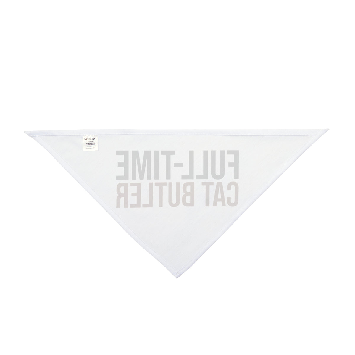 Full-time Cat Butler Dog Bandana, Funny Cat