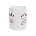 Funny Christmas Mom Coffee Mug Elf Logistics Dictionary Definition