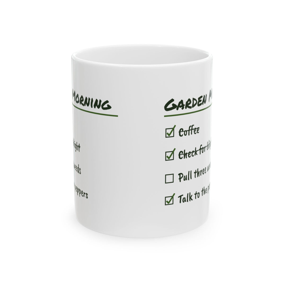 Funny Vegetable Gardener Coffee Mug Talk To The Peppers Checklist