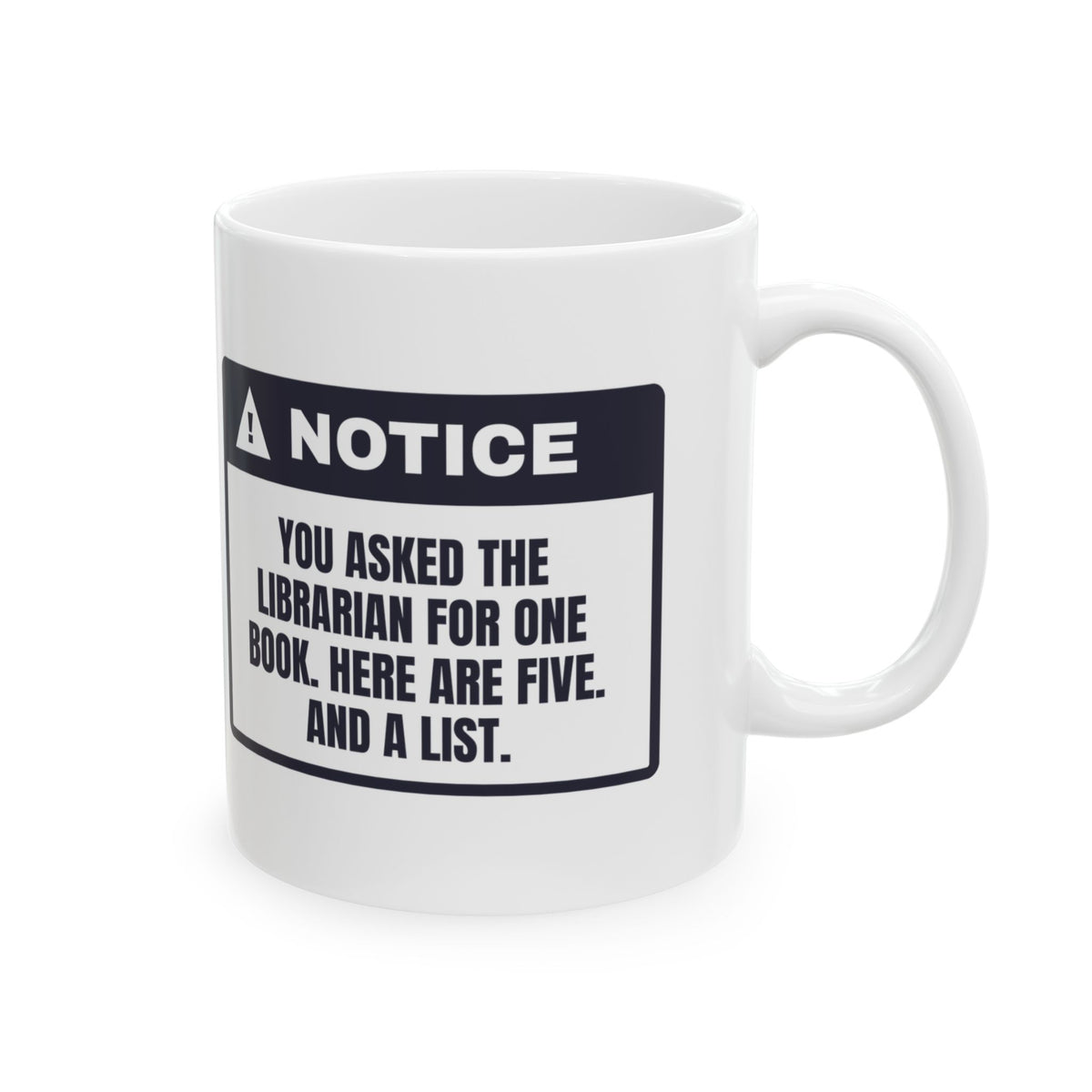 Funny Librarian Coffee Mug You Asked For One Book Here Are Five