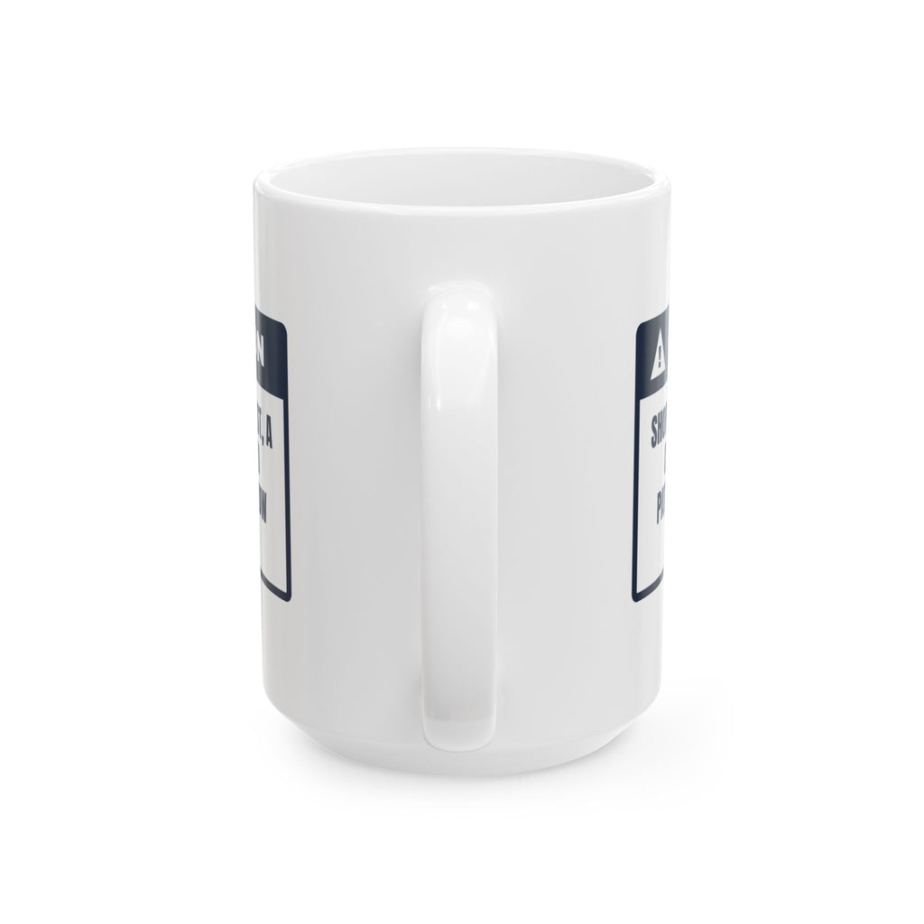 Funny Christmas Shopping Coffee Mug Has A List Walk Faster Caution