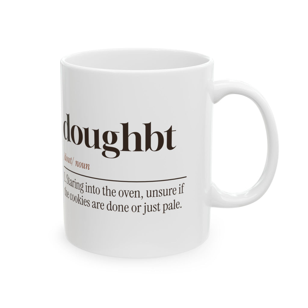 Funny Christmas Baking Coffee Mug Doughbt Definition For Cookie Bakers