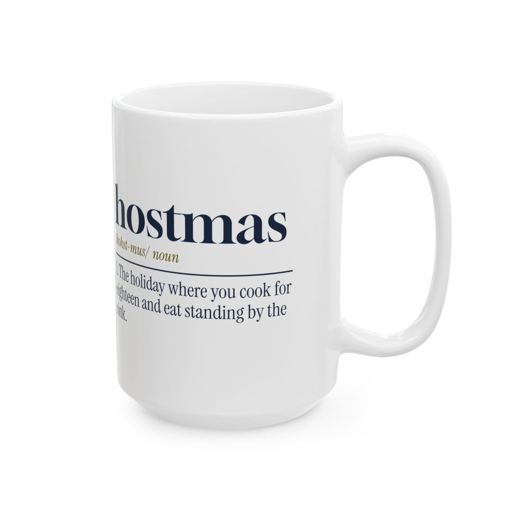 Funny Christmas Host Coffee Mug Hostmas Dictionary Definition