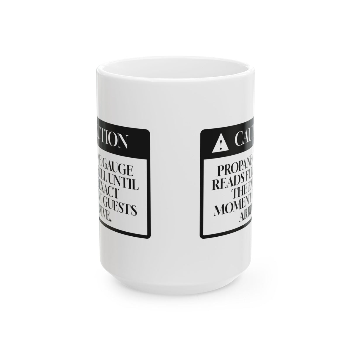 Funny Grill Dad Coffee Mug Propane Gauge Lies For Dad