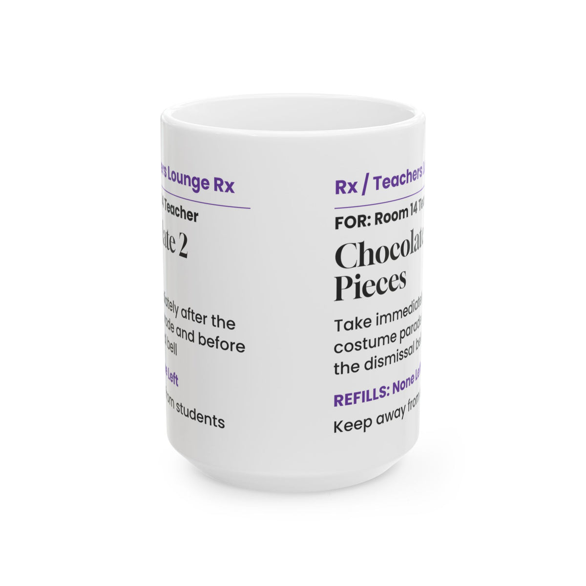 Spooky Teacher Coffee Mug Chocolate Prescription For Teachers