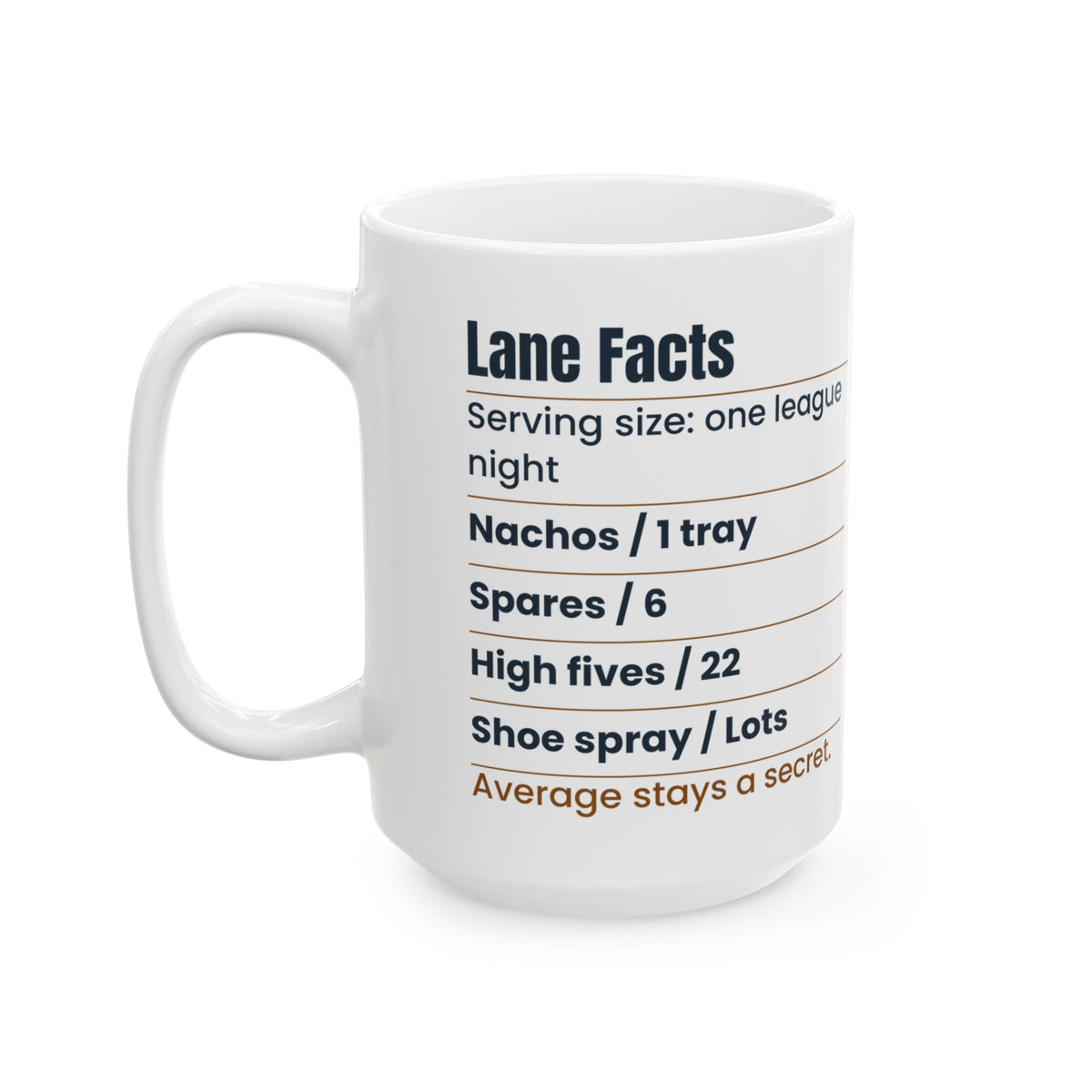 Funny Bowling Coffee Mug Lane Facts League Night For Bowlers