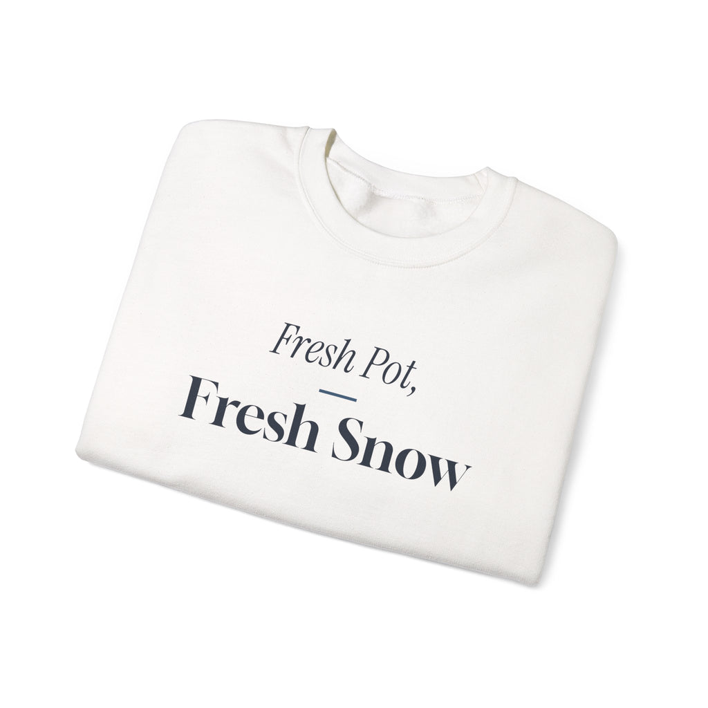 Christmas Sweatshirt Fresh Pot Fresh Snow Winter Morning