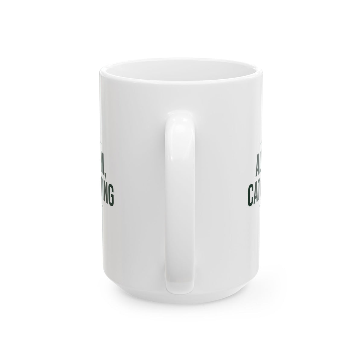Funny Cat Christmas Coffee Mug All Is Calm Cat Is Plotting