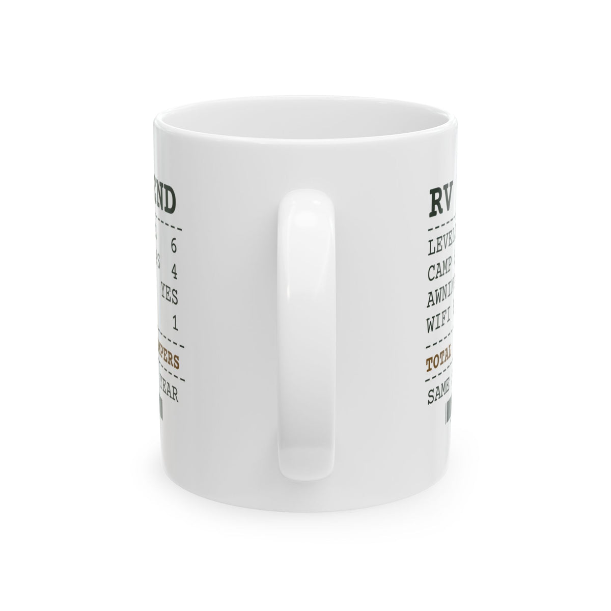 Funny RV Coffee Mug Camp Store Trips 4 Wifi Bars 1 Receipt