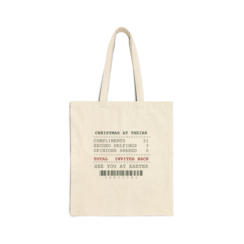 Funny In-Laws Christmas Tote Bag Opinions Shared 0 Invited Back