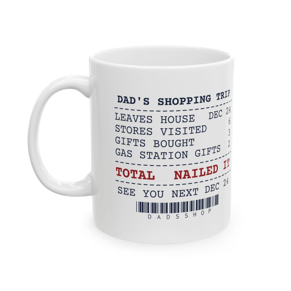 Funny Christmas Dad Coffee Mug Shops On Dec 24 Receipt For Dad