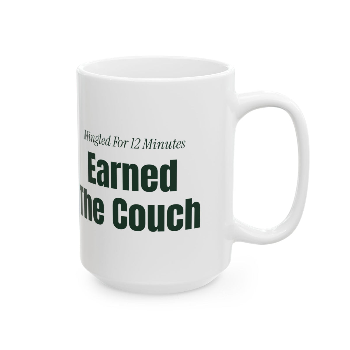 Funny Introvert Christmas Coffee Mug Mingled For 12 Minutes