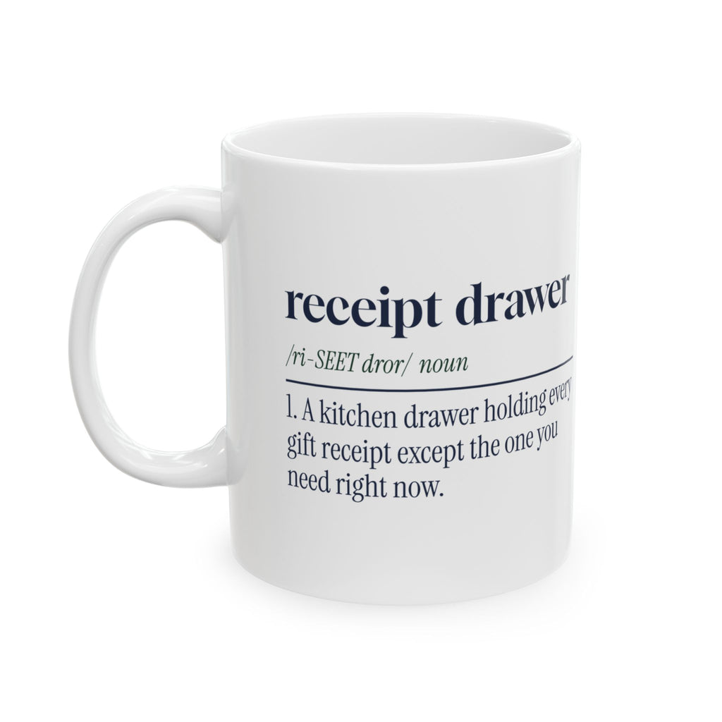 Funny Christmas Coffee Mug Receipt Drawer Definition For Shoppers