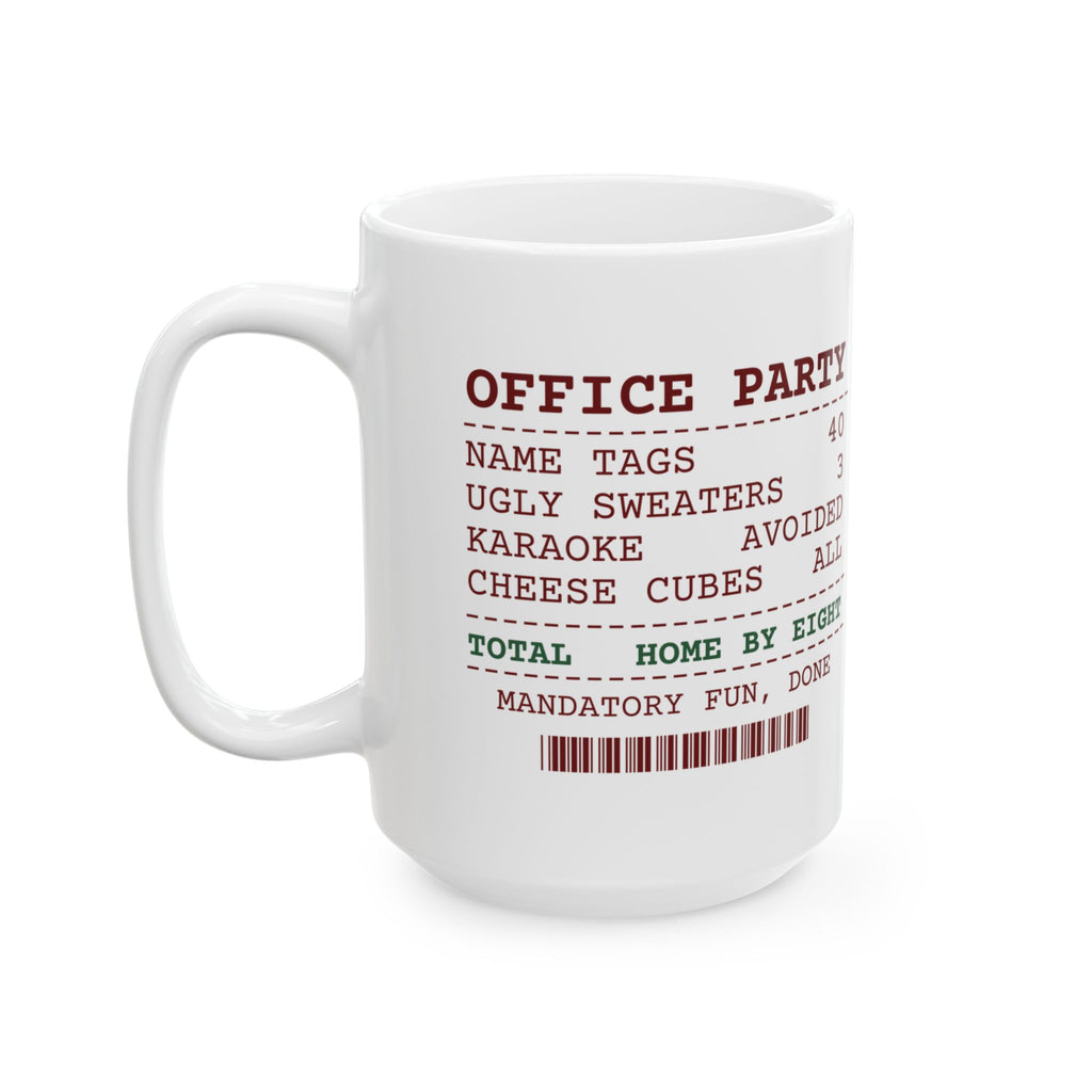 Funny Office Christmas Party Coffee Mug Office Party Receipt