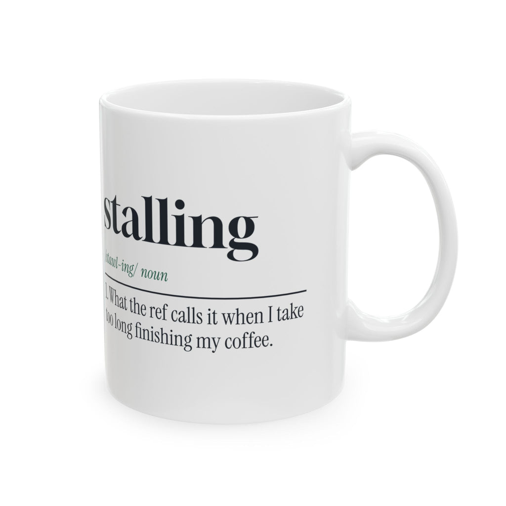 Funny Wrestling Coach Coffee Mug Stalling Dictionary Definition