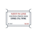 Funny Retail Worker Christmas Sticker Coupon From 2019 Ticket