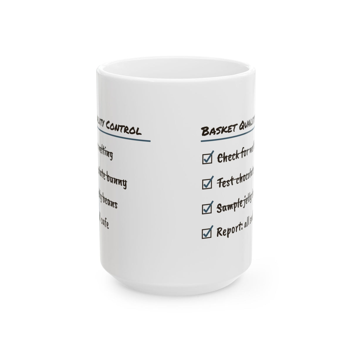 Funny Easter Basket Quality Control Coffee Mug For Parents