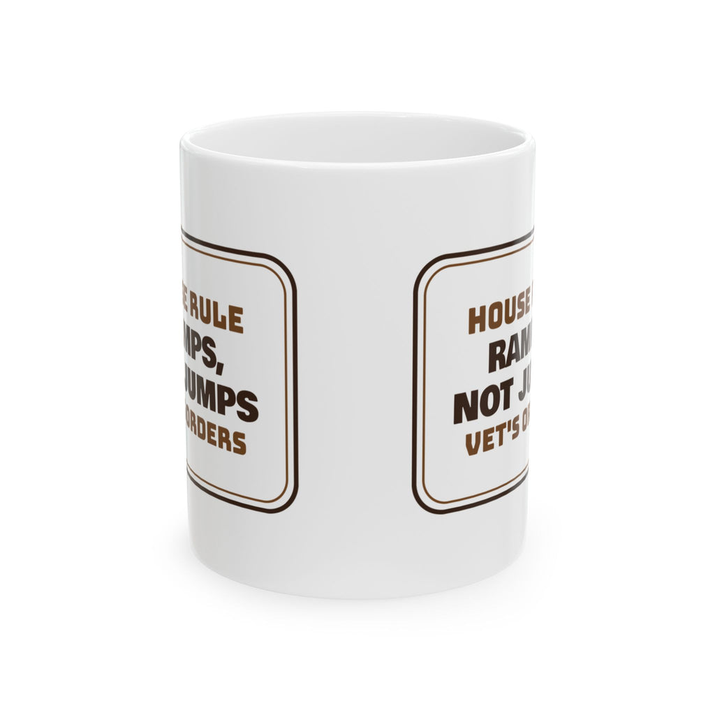 Dachshund Coffee Mug Ramps Not Jumps Vet's Orders House Rule