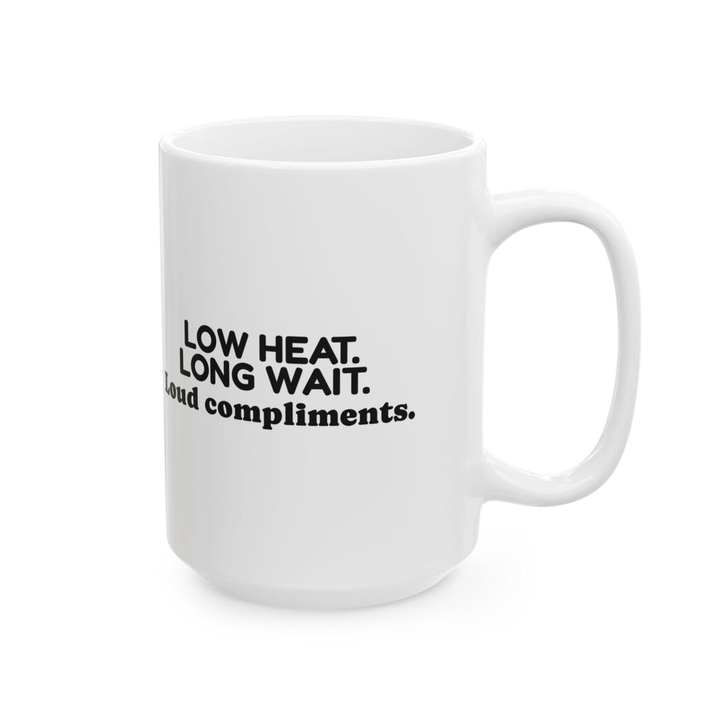 Funny Grill Dad Coffee Mug Low Heat Long Wait For Dad