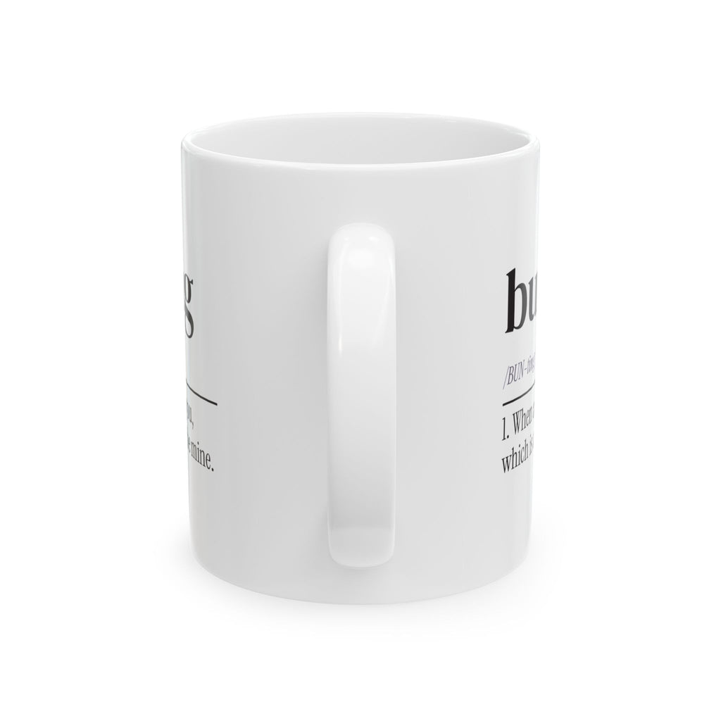 Funny Cat Coffee Mug Bunting Means Will You Be Mine For Cat Lovers