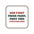 First Christmas In New Home Sticker 2026 Fresh Paint First Tree