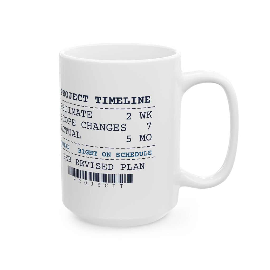 Funny Engineer Coffee Mug Estimate 2 Weeks Actual 5 Months Receipt