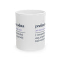 Scientist Mug Preliminary Data Dictionary Definition
