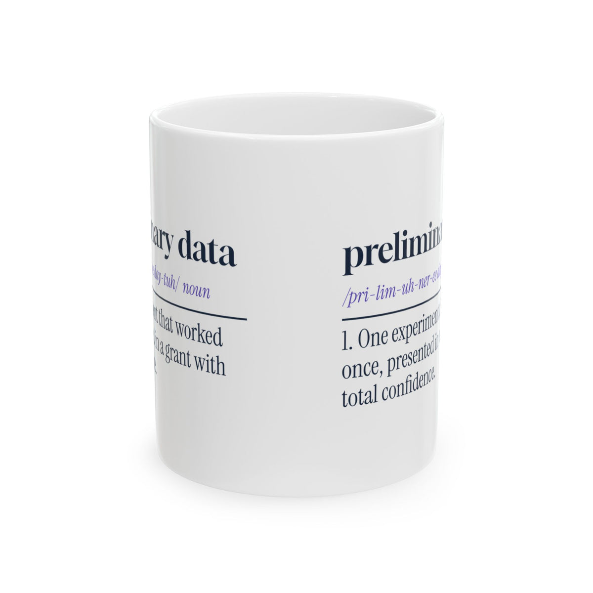 Scientist Mug Preliminary Data Dictionary Definition