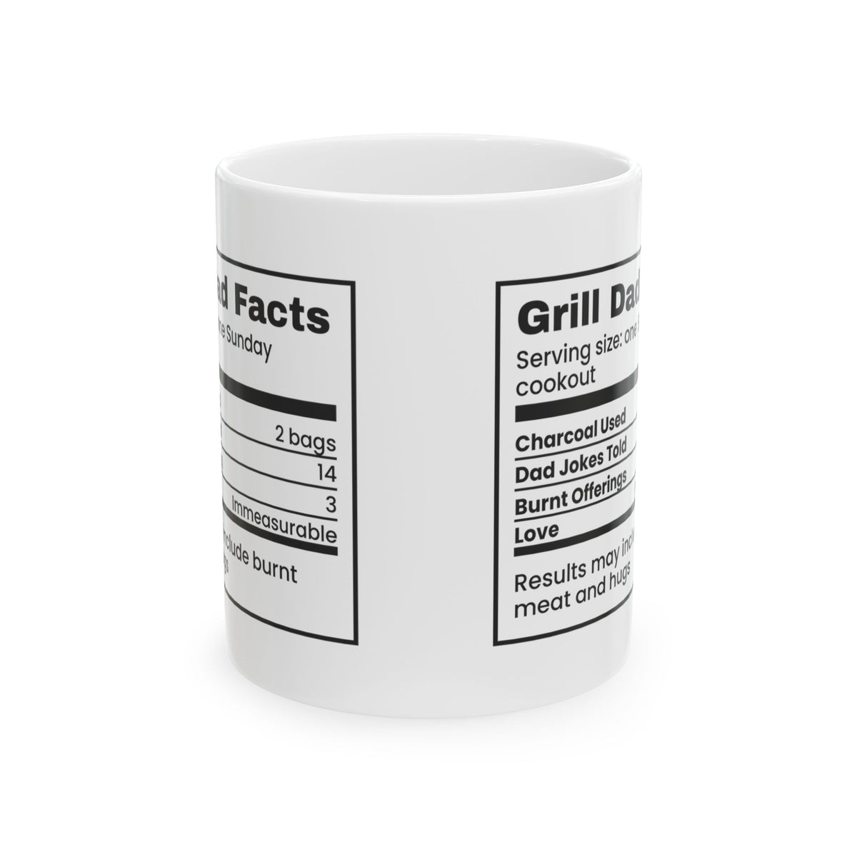 Funny Dad Coffee Mug Burnt Offerings And Hugs