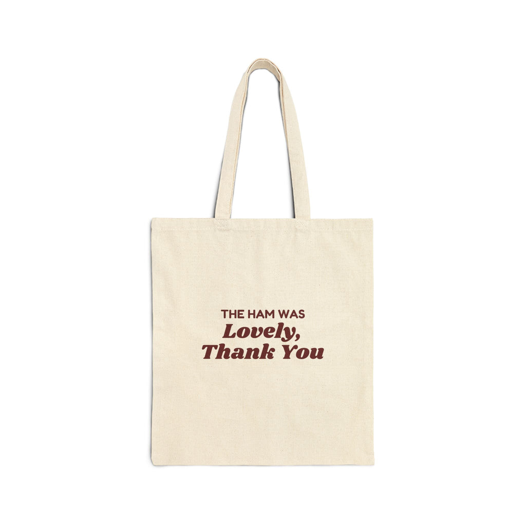 Funny Christmas In-Laws Tote Bag The Ham Was Lovely Thank You