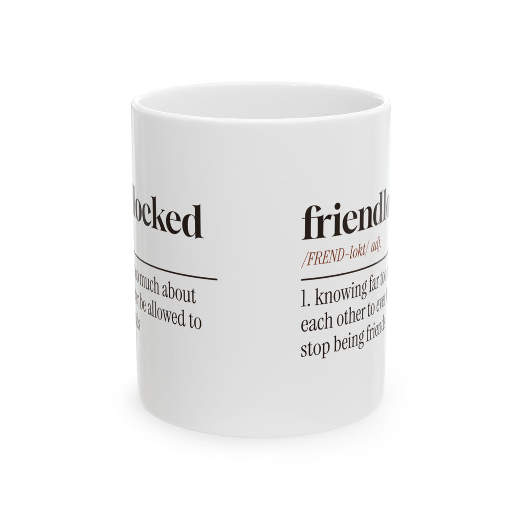 Funny Bestie Coffee Mug Friendlocked Dictionary Definition For BFFs