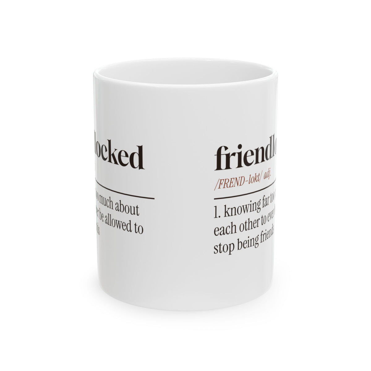 Funny Bestie Coffee Mug Friendlocked Dictionary Definition For BFFs