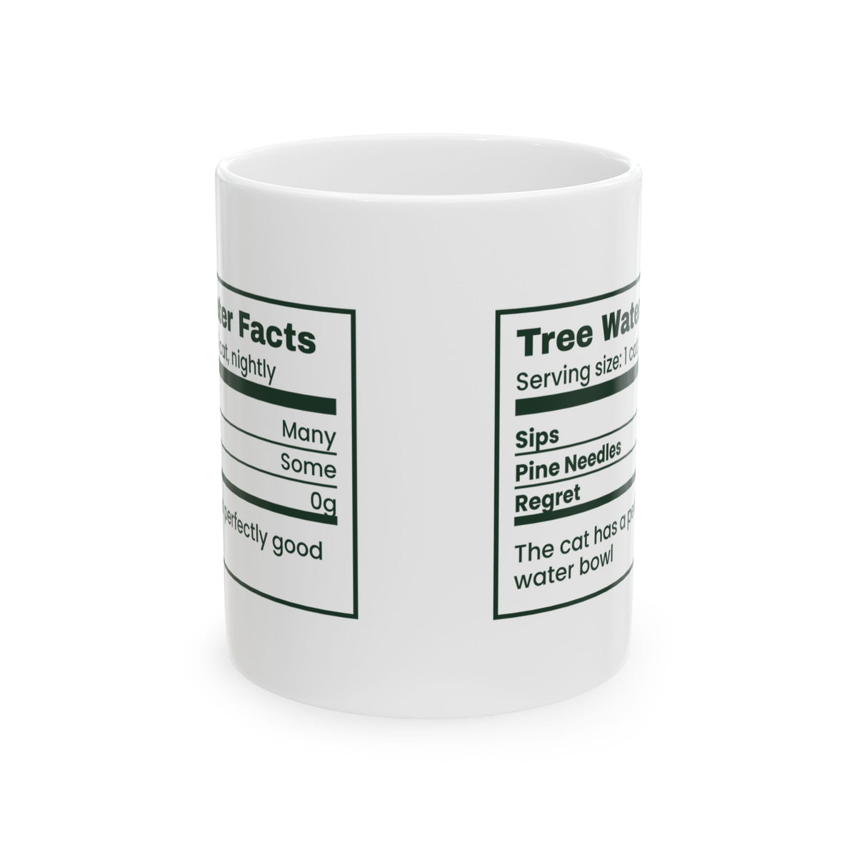 Funny Christmas Cat Coffee Mug Tree Water Facts For Cat Owners