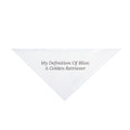 Golden Retriever Dog Bandana "My Definition Of Bliss A Golden Retriever"
