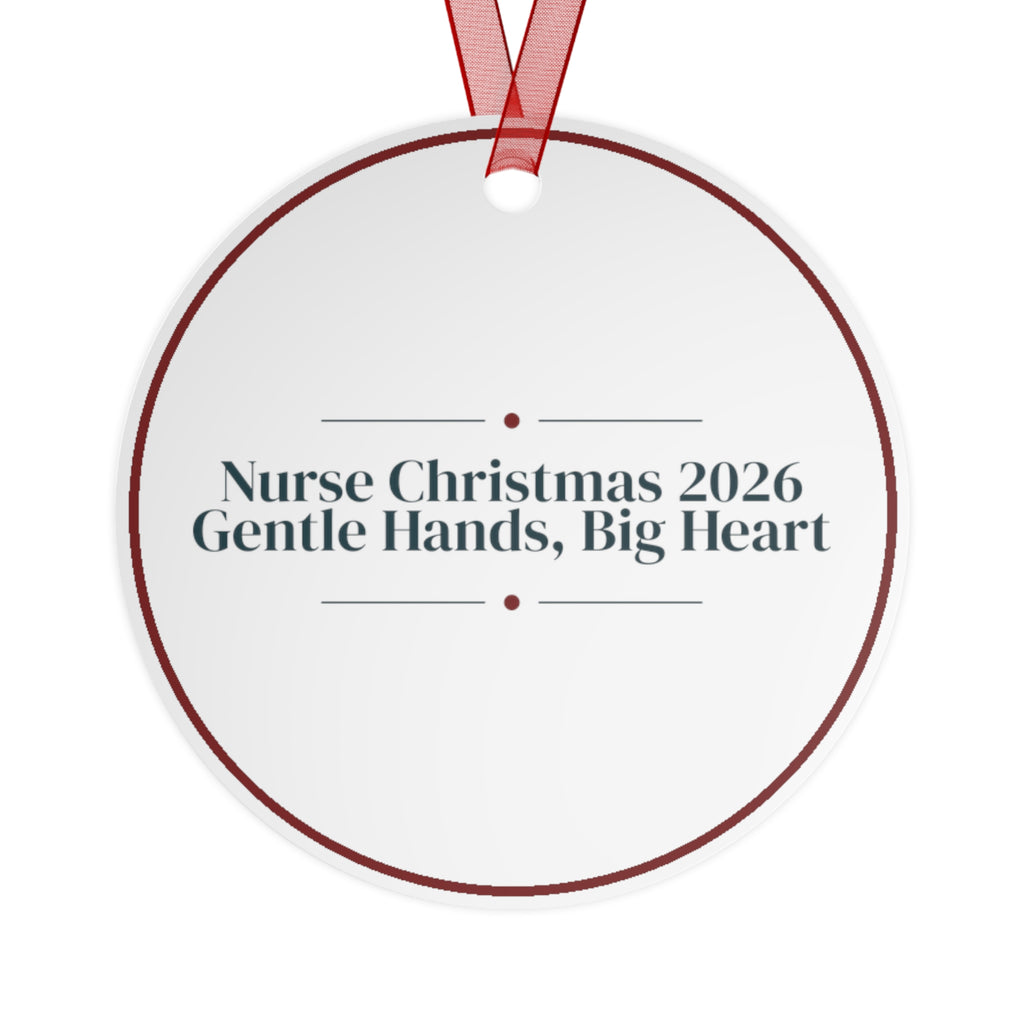 Christmas Ornament Nurse Christmas 2026 Gentle Hands Big Heart