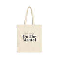 Christmas Tote Bag Handwritten Cards On The Mantel Cozy Holiday Cup