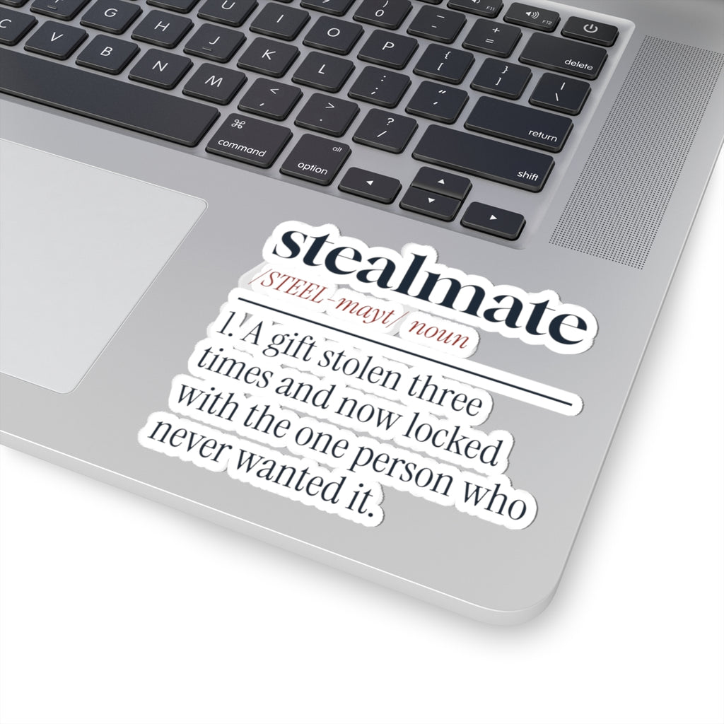 Funny White Elephant Sticker Stealmate Locked With The Wrong Person