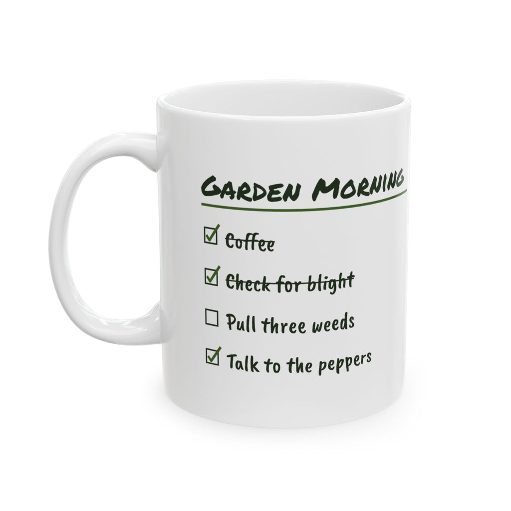 Funny Vegetable Gardener Coffee Mug Talk To The Peppers Checklist