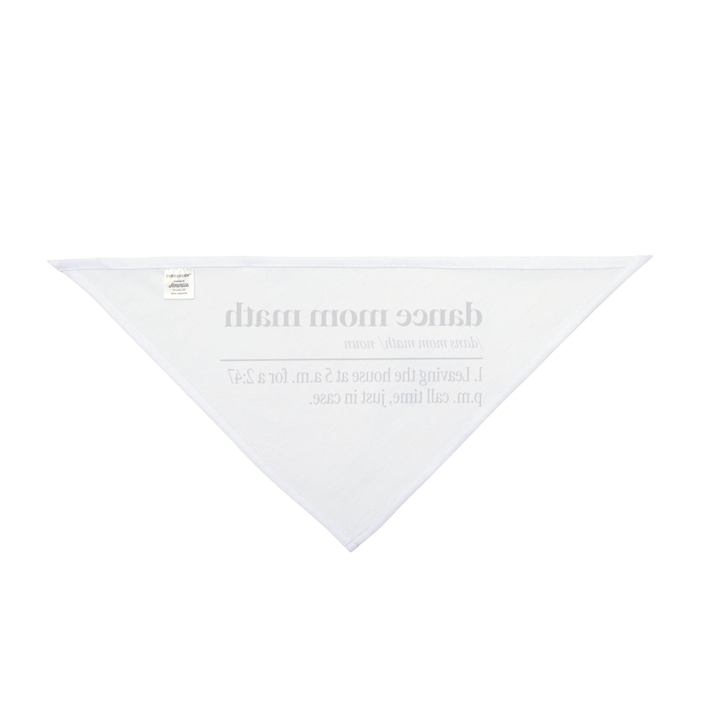 Funny Dance Mom Dog Bandana Dance Mom Math Dictionary Definition