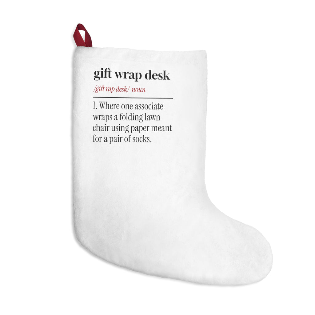 Funny Christmas Retail Christmas Stocking Gift Wrap Desk Dictionary