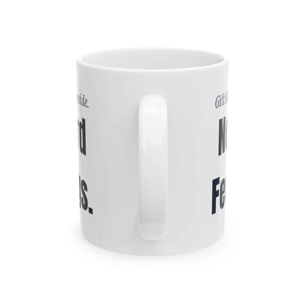 Funny Christmas Coffee Mug Receipt Taped Inside No Hard Feelings