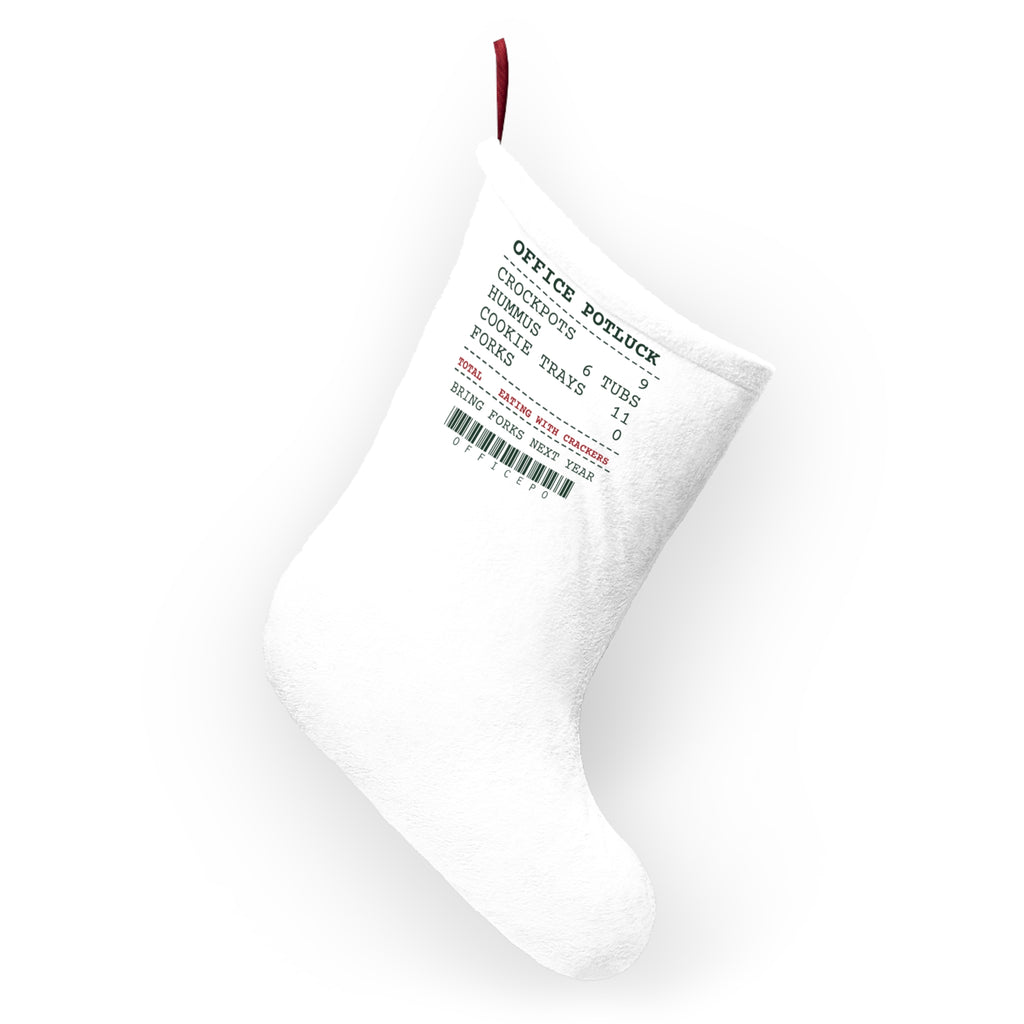 Funny Christmas Stocking Office Potluck Forks 0 Receipt For
