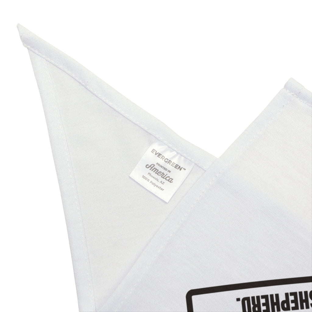 Funny German Shepherd Dog Bandana TV Doorbells Investigated Warning