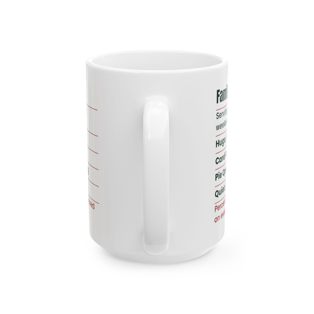Funny Christmas Coffee Mug Family Facts Label For Matching Sets